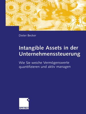 cover image of Intangible Assets in der Unternehmenssteuerung
